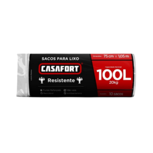 Saco Lixo Preto Casafort Reforçado