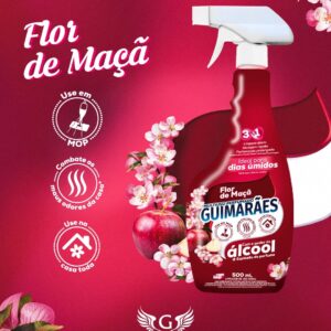Multiuso Perfumado c/ Álcool 500ml Flor de Maçã