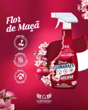 Multiuso Perfumado c/ Álcool 500ml Flor de Maçã