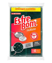 Esponja Esfrebom Multiuso c/ 4 Unidades